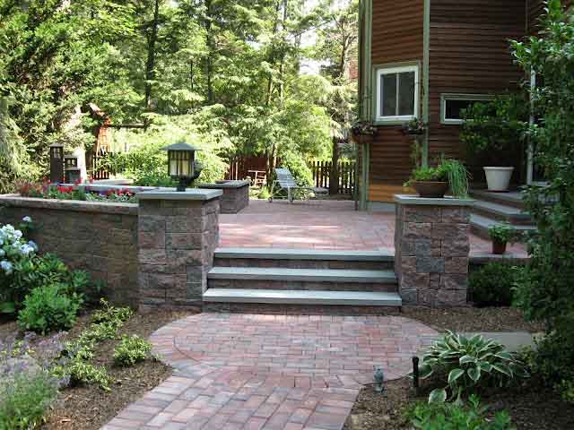 Pavers, patio, steps, landscaping - the whole shabang!