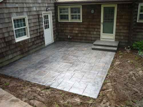 The beginnings of an awesome granite patio...