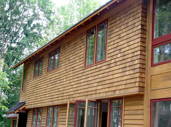 Wooden siding can make a house pop