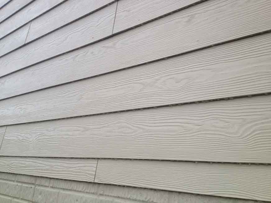 Some newer fiber cement siding (not very typical)