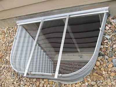 A window well cover to keep the egress dry