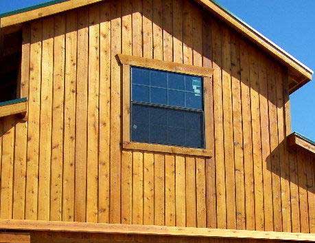 House with cedar siding